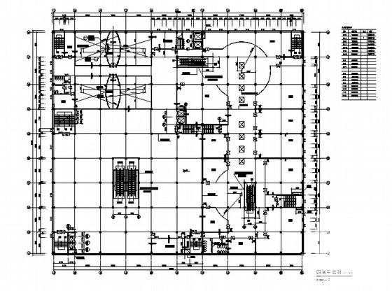 5层大型综合贸易广场建筑施工CAD图纸(地下室平面图) - 1
