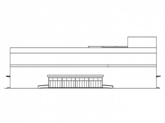 购物广场大型钢结构超市建筑施工CAD图纸 - 3