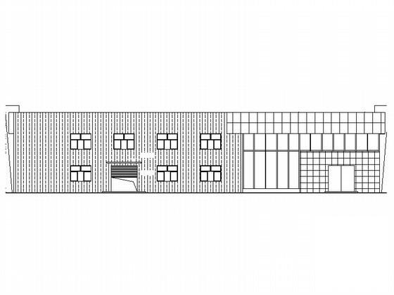 4S店单层钢结构生产维护车间建筑施工CAD图纸(楼梯大样图) - 3