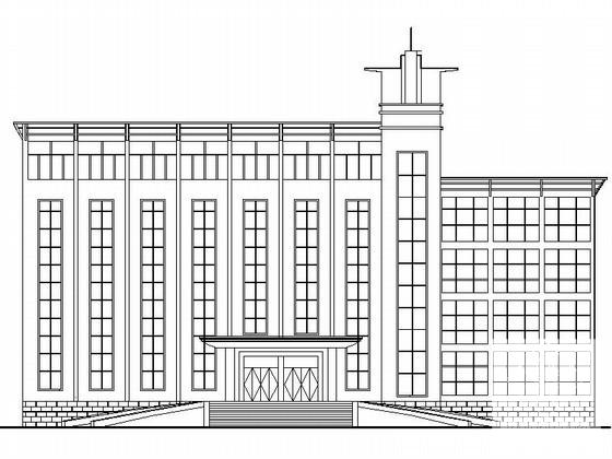 企业5层办公楼建筑扩初图纸 - 1