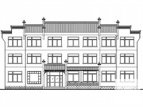 精美3层中式办公楼建筑CAD图纸(节能设计说明) - 3