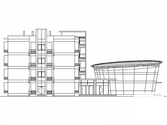 4层商务楼建筑CAD施工图纸 - 1