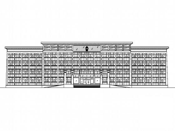 县政府办公楼建筑CAD施工图纸 - 4