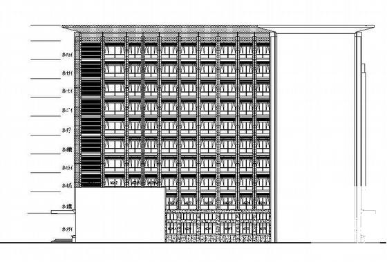 10层院总体研发与实验楼幕墙工程建筑施工CAD图纸(钢筋混凝土结构) - 2