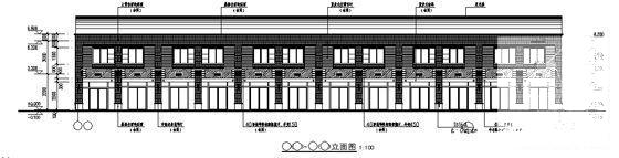 食品市场(一期)2层商铺建筑施工套CAD图纸(现代风格) - 2