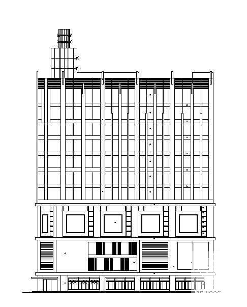 12层商场宾馆综合楼建筑CAD施工图纸 - 2