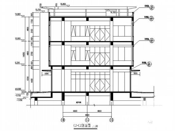 3层小型商业楼建筑方案设计CAD图纸 - 4