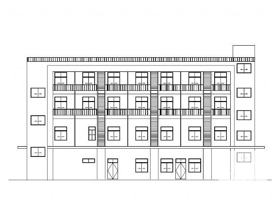 名车4S店建筑CAD施工图纸(钢筋混凝土) - 4