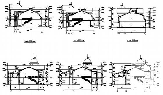 欧式商铺建筑方案设计图纸(钢筋混凝土结构) - 3