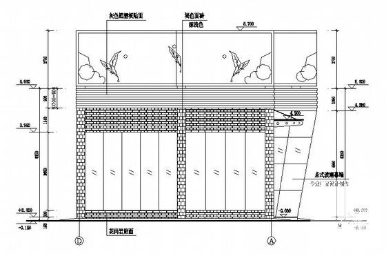 邵东商业广场销售中心建筑CAD施工图纸 - 2