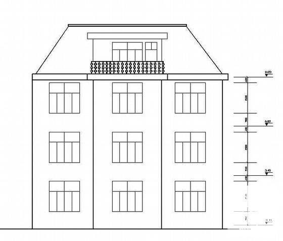 3层独栋小别墅建筑结构电气CAD施工图纸 - 2