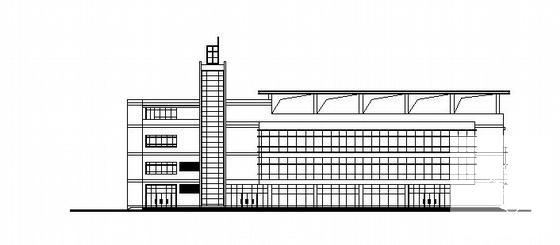 4层中央党校商业中心建筑施工CAD图纸(钢筋混凝土结构) - 1