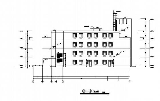 4层中央党校商业中心建筑施工CAD图纸(钢筋混凝土结构) - 3