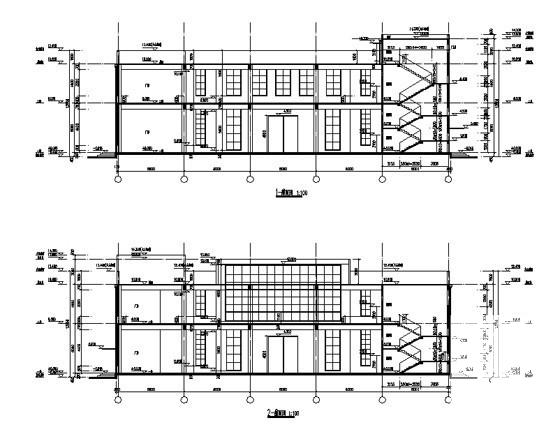 3层建材城建筑CAD施工图纸 - 3