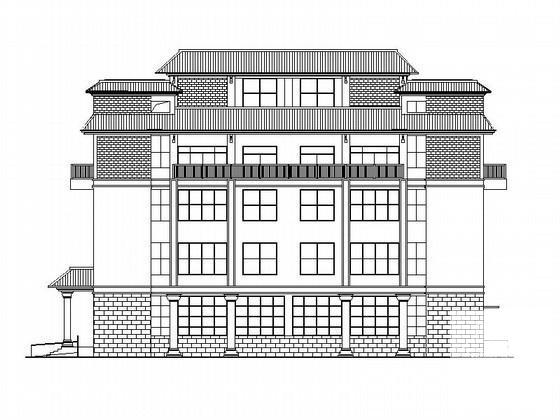 宝丰县5层综合楼建筑CAD施工图纸 - 1