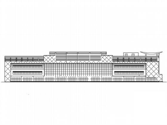 4层大型超市建筑CAD施工图纸 - 1