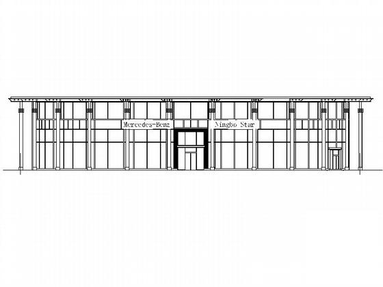 名车展示厅建筑CAD施工图纸 - 5