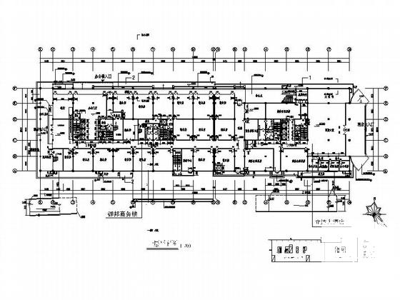 9层商业综合楼建筑CAD施工图纸(卫生间大样图) - 3