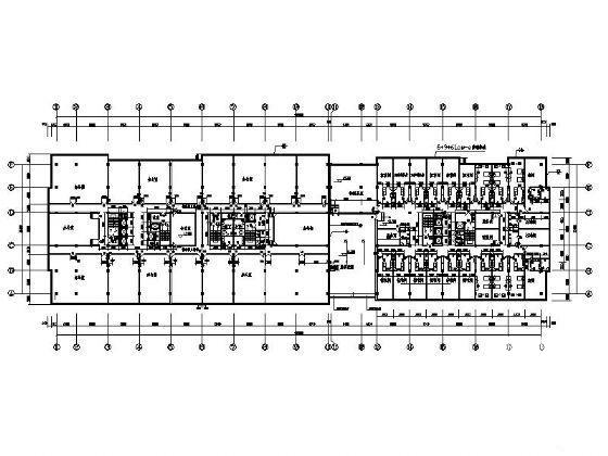 9层商业综合楼建筑CAD施工图纸(卫生间大样图) - 4