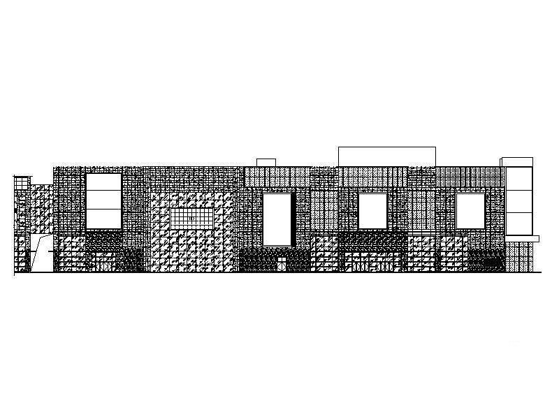 框架剪力墙商业裙楼幕墙工程建筑CAD施工图纸 - 3