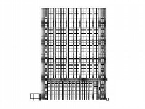 14层科技大厦建筑CAD施工图纸 - 4