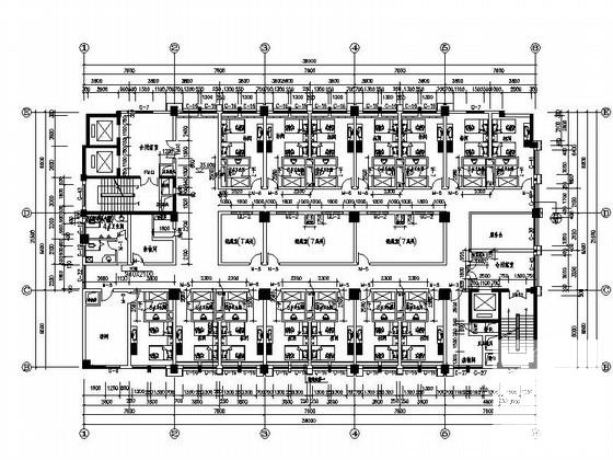 14层科技大厦建筑CAD施工图纸 - 5