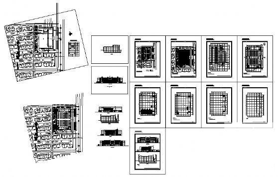 4层中标农贸市场方案设计图纸(建筑面积) - 3