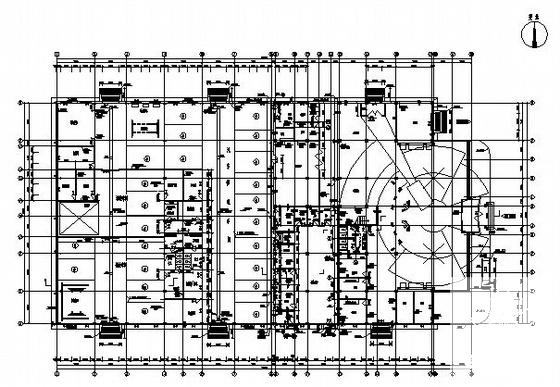 6.95m高两层标准汽车展厅建筑施工CAD图纸（钢结构） - 2
