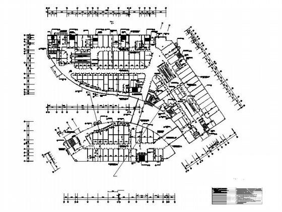 现代风格大型商业综合楼建筑施工CAD图纸(节点详图) - 1