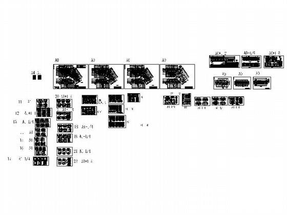 现代风格大型商业综合楼建筑施工CAD图纸(节点详图) - 3