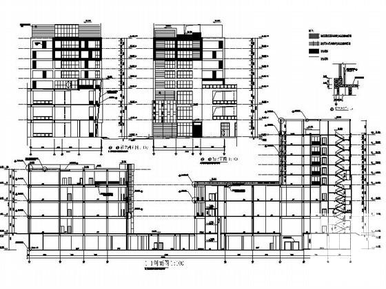 现代风格大型商业综合楼建筑施工CAD图纸(节点详图) - 5