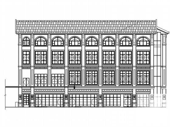 商业广场3层欧式商业用房建筑施工CAD图纸（2号楼） - 1