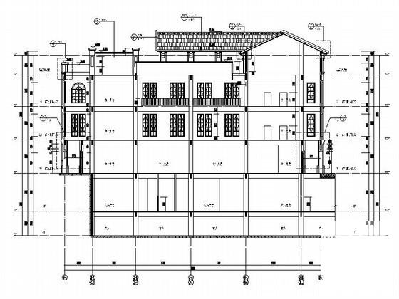 商业广场3层欧式商业用房建筑施工CAD图纸（2号楼） - 2