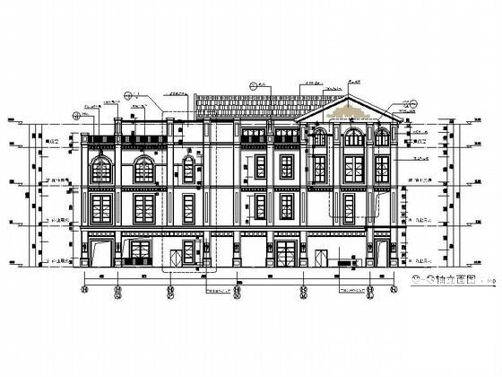 商业广场3层欧式商业用房建筑施工CAD图纸（2号楼） - 4