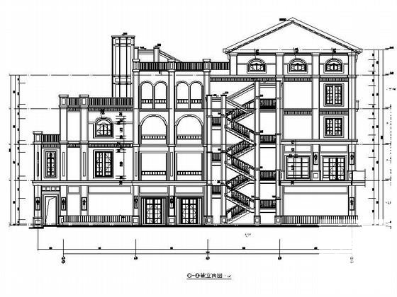 商业广场4层欧式商业建筑施工CAD图纸（6号楼）(节点详图) - 1