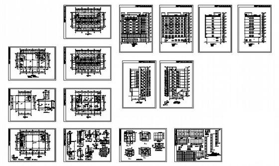 框架结构现代风格8层酒店建筑施工CAD图纸(卫生间详图) - 1