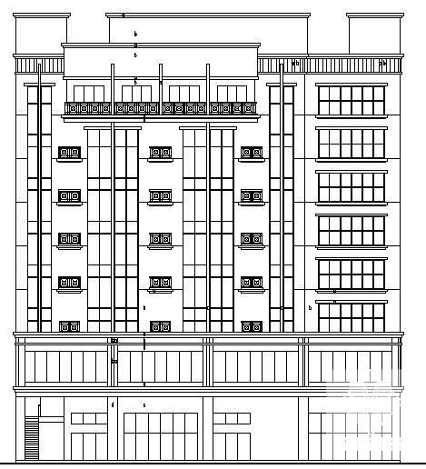 框架结构现代风格8层酒店建筑施工CAD图纸(卫生间详图) - 3