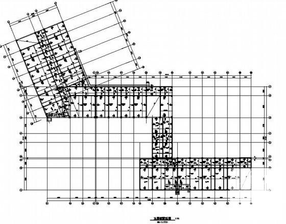 6层框架结构教学楼结构CAD施工图纸(人工挖孔桩) - 1