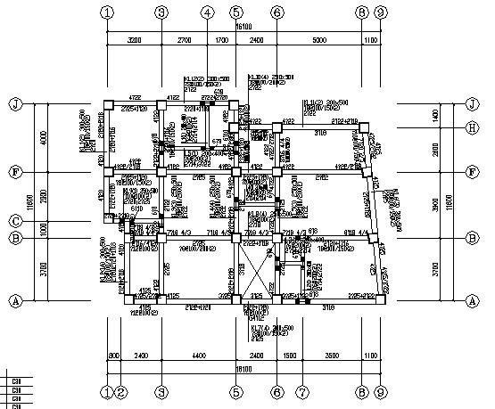 全现浇框架结构私人住宅楼结构施工图纸（灌注桩，含建筑施工CAD图纸） - 1