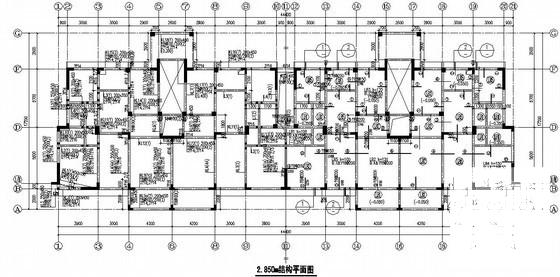 11层异形柱框架剪力墙结构住宅楼结构CAD施工图纸(预应力混凝土管桩) - 1