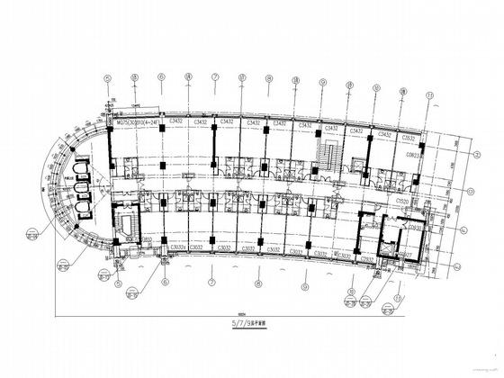 24层酒店及会议中心外立面工程建筑施工CAD图纸(隐框玻璃幕墙) - 2
