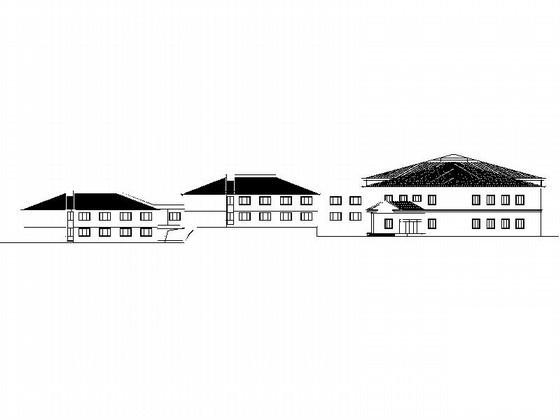 2层度假式酒店建筑CAD施工图纸(卫生间详图) - 3