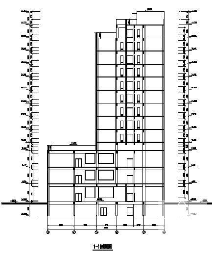 现代风格框架结构13层宾馆建筑施工CAD图纸(卫生间详图) - 1