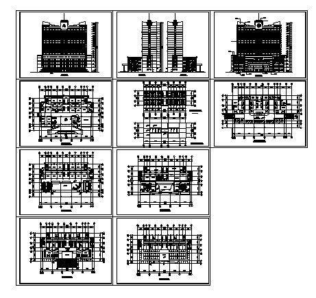 20层高层酒店建筑方案设计CAD图纸 - 4