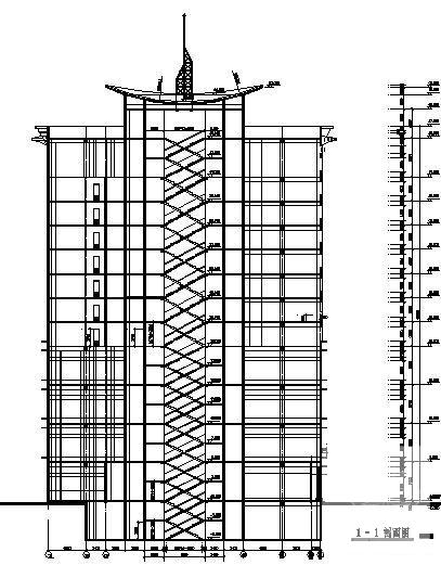 12层酒店大厦建筑扩初CAD图纸 - 4
