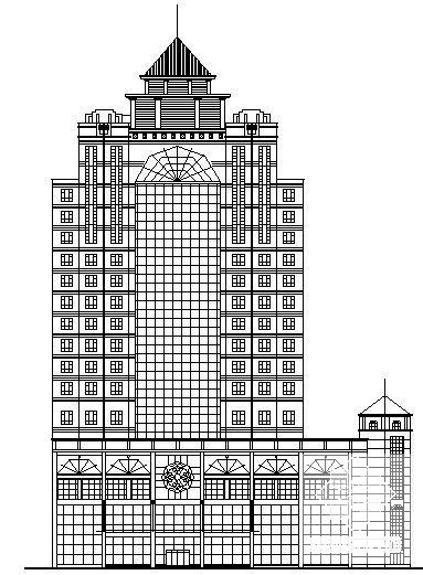 框架结构18层酒店建筑施工CAD图纸（欧陆风格）(卫生间详图) - 1