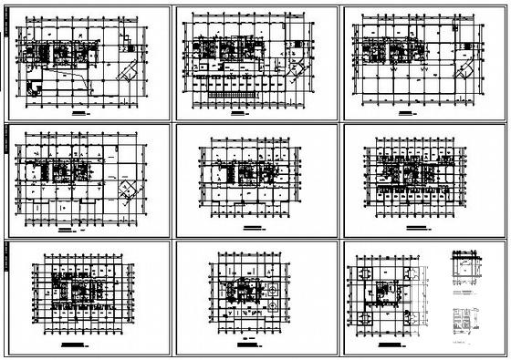 框架结构18层酒店建筑施工CAD图纸（欧陆风格）(卫生间详图) - 2