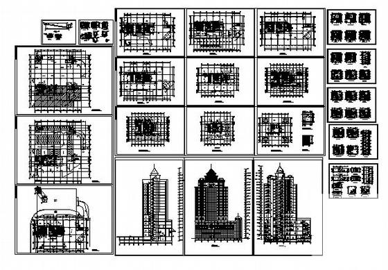 框架结构18层酒店建筑施工CAD图纸（欧陆风格）(卫生间详图) - 4