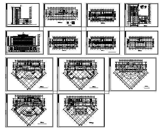 10层酒店建筑方案设计图纸（框架结构） - 2