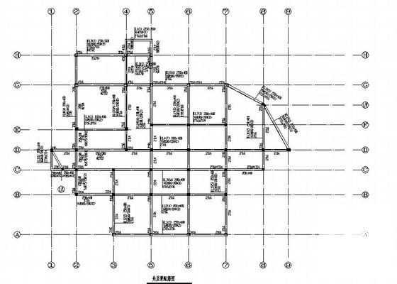 框架结构别墅酒店结构CAD施工图纸（2层独立基础带夹层） - 3